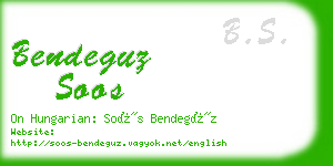 bendeguz soos business card